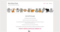 Desktop Screenshot of mykittyclub.com