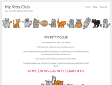 Tablet Screenshot of mykittyclub.com